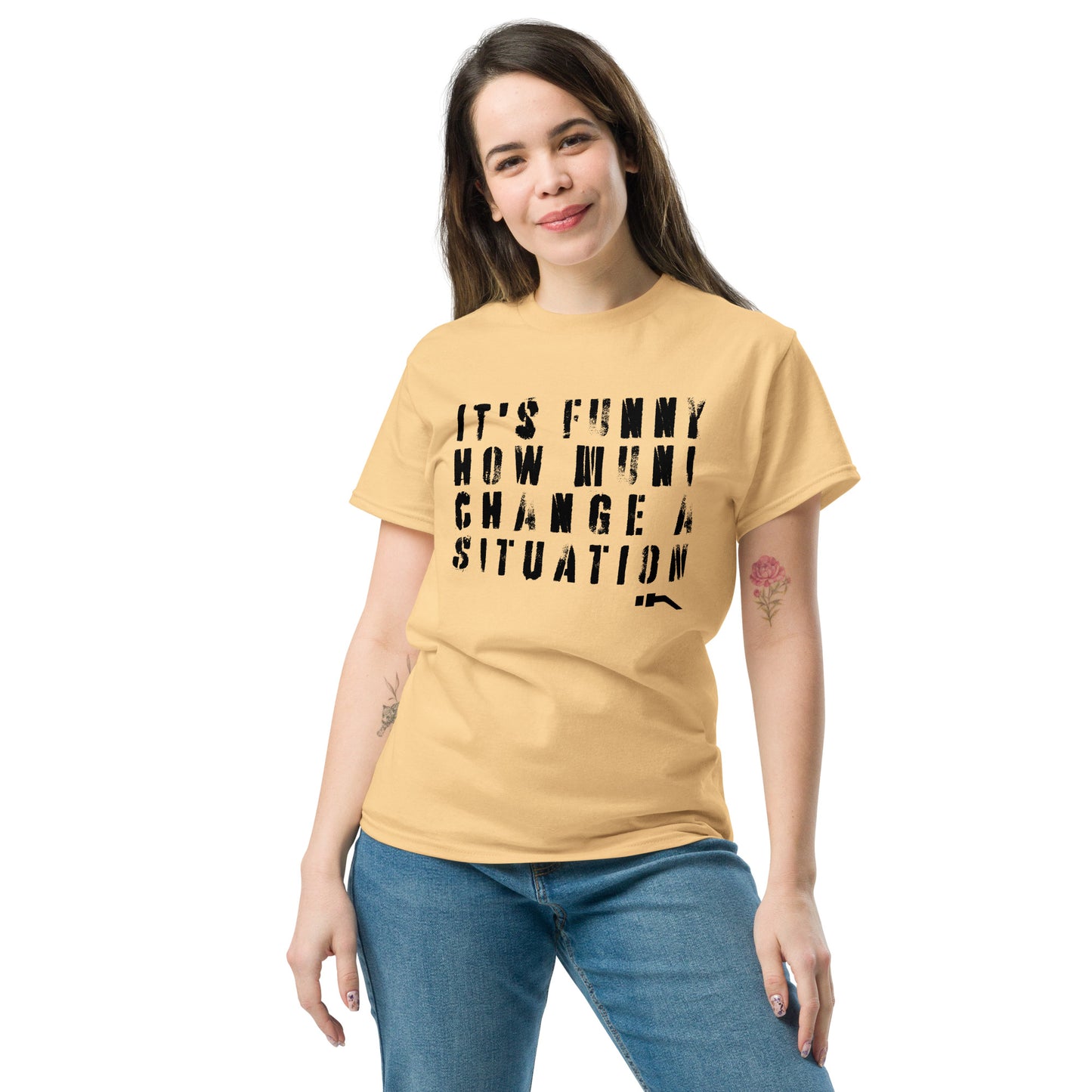 Muni Change Unisex Classic Tee Streetwear Style | Darc Muni