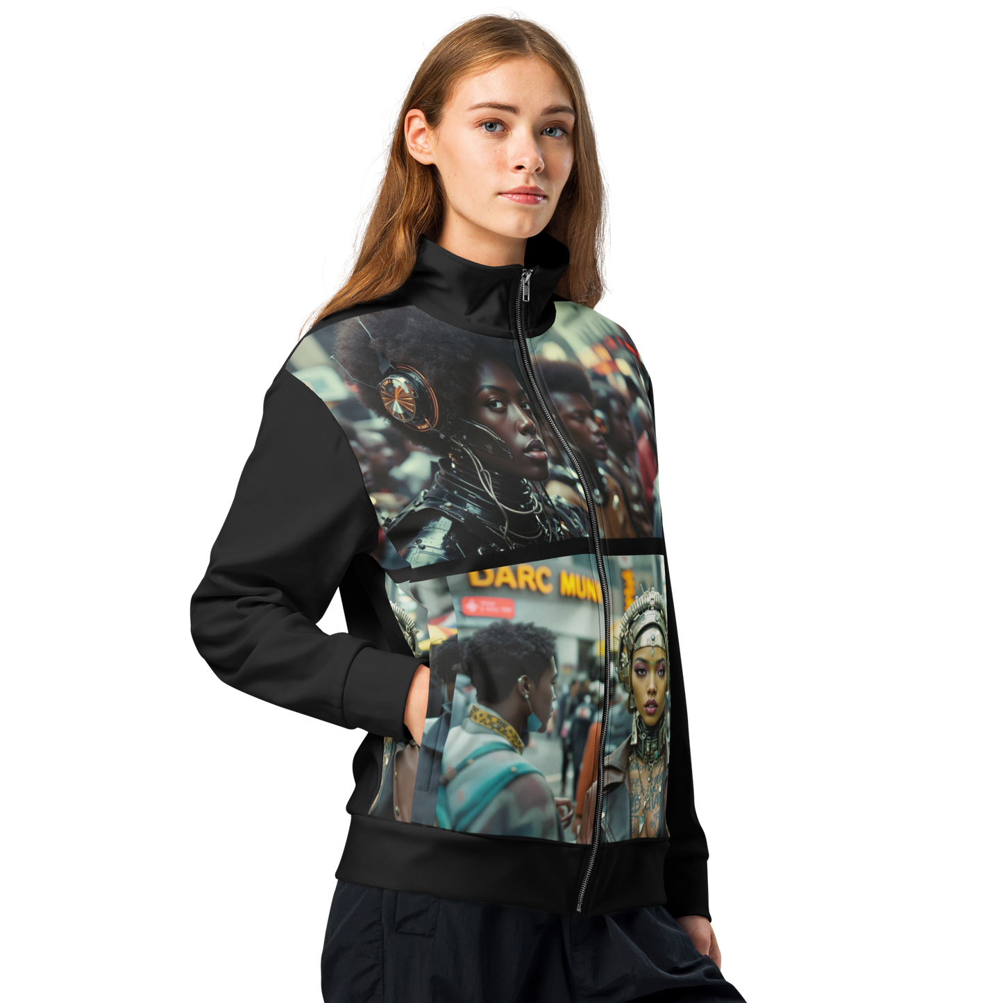Darc Runner Unisex Track Jacket Recycled Fleece Zip-Up | Darc Muni