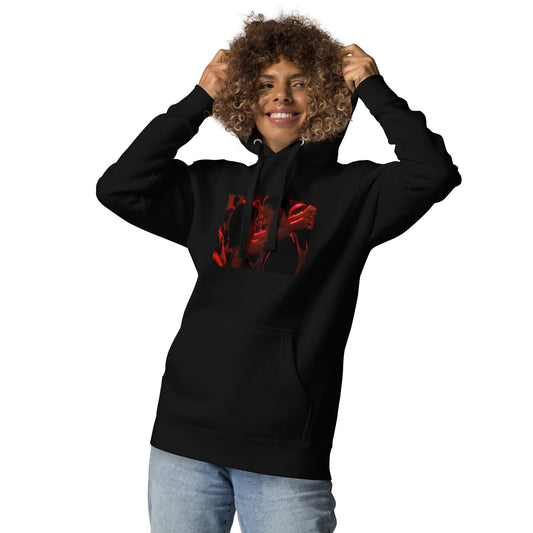 Women's Red Love Hoodie Cozy Casual Streetwear | Darc Muni